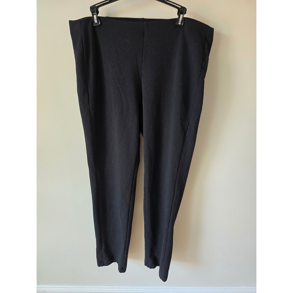 Pure Jill J.Jill Black Slim Leg Knit Pants Pima Cotton Blend Womens Large